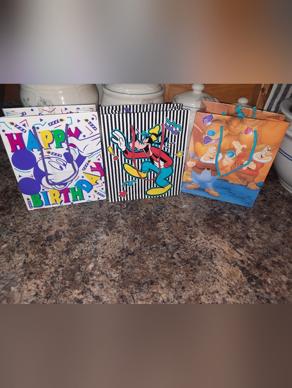 Vintage Cleo Disney Character Party Gift Bags – Assorted Colors